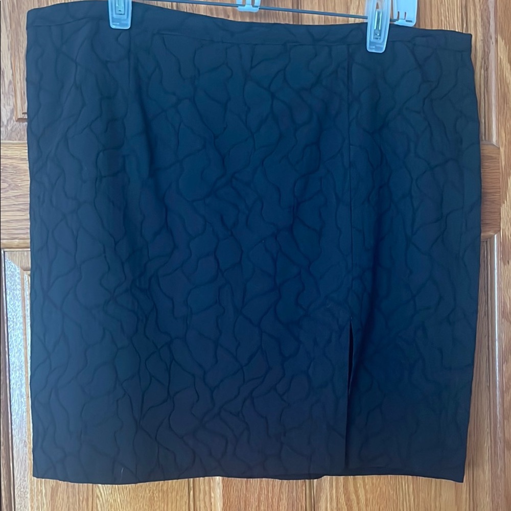 Michael Kors Black Textured Skirt